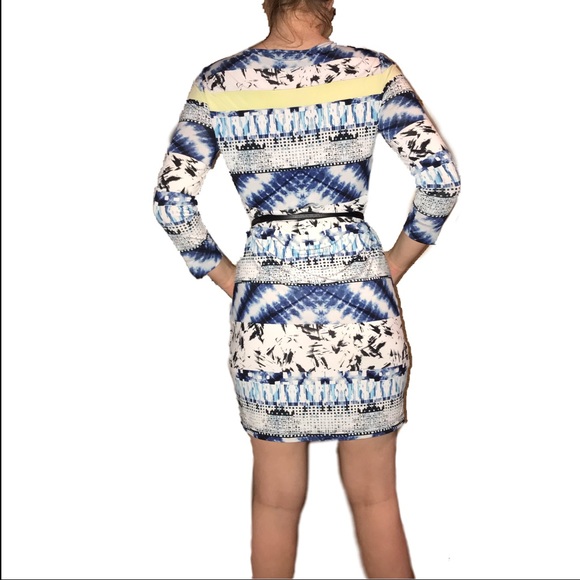 BCBG MAXAZRIA multicolored Summer casual dress SzS - Picture 3 of 3